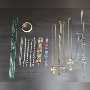 Elegant Gold and Silver Jewelry Set